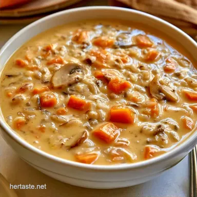 Creamy Vegetarian Wild Rice Soup: Rich