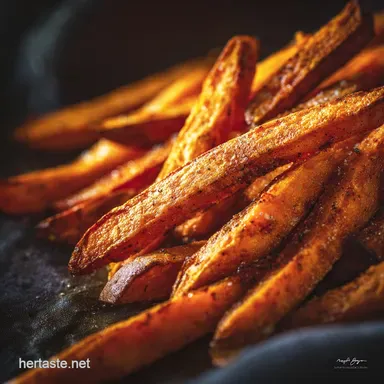 Crispy Oven Baked Sweet Potato Fries Guaranteed Extra Crispy Recipe Card
