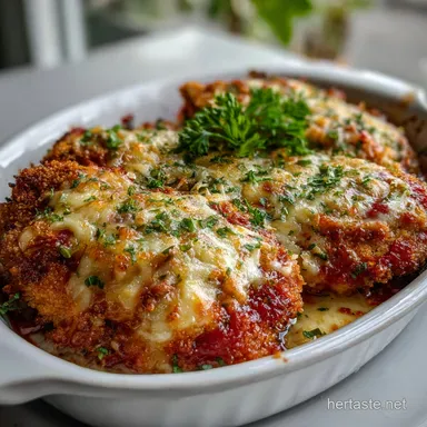 Chicken Parmesan Casserole: Crispy Baked Weeknight Wonder Recipe Card