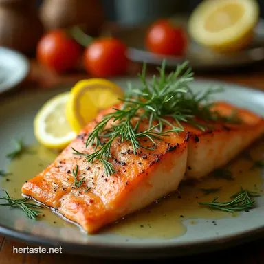 Lemony Garlic Herb Baked Rainbow Trout Recipe Ready in 40 Mins Recipe Card