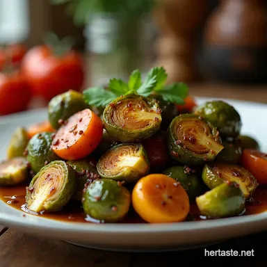 The Best Crispy Honey Balsamic Brussels Sprouts Recipe Recipe Card