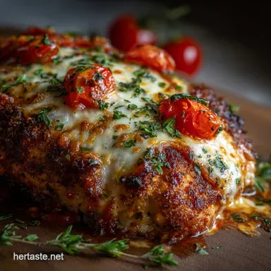 Low Carb Keto Chicken Parmesan: Ultra-Crispy Easy Dinner Recipe Card