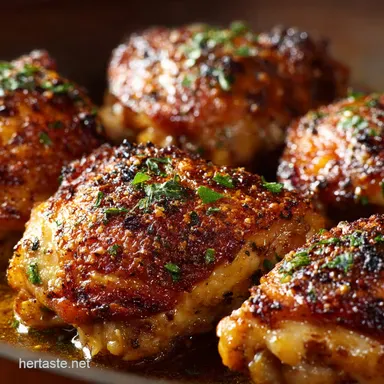 Oven Baked Chicken Thighs: The Ultimate Crispy-Skinned Recipe Recipe Card