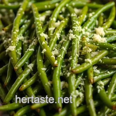 Easy & Juicy Green Beans Roasted Parmesan: A Family Favorite Side Recipe Card
