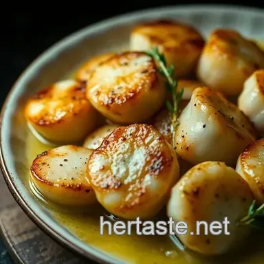 Easy & Juicy Scallops Roasted: Crispy with Lemon Butter Sauce