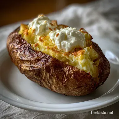 Baked Potato In Oven: Get Ultimate Crispy Skin Fluff Recipe Card