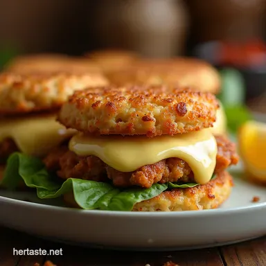 The Proper Crispy Tuna Melt Patties NextLevel Comfort Food Recipe Card
