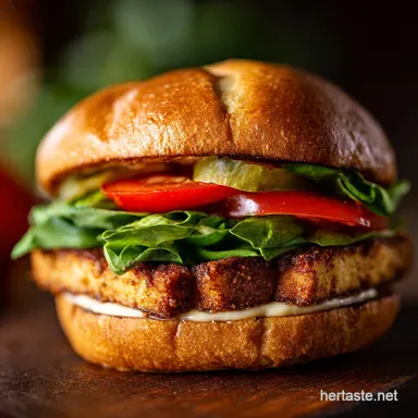 Vegan ChickfilA Sandwich UltraCrispy PickleBrined Tofu Recipe Recipe Card