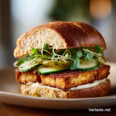 Vegan ChickfilA Sandwich UltraCrispy PickleBrined Tofu Recipe