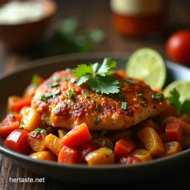 Easy Crockpot Chicken Fajitas Smoky Slow Cooker Dinner Recipe Card