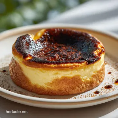Basque Cheesecake Recipe: Rustic Dessert for 12