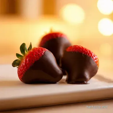Chocolate Dipped Strawberries Recipe Easy Gourmet Treats Recipe Card