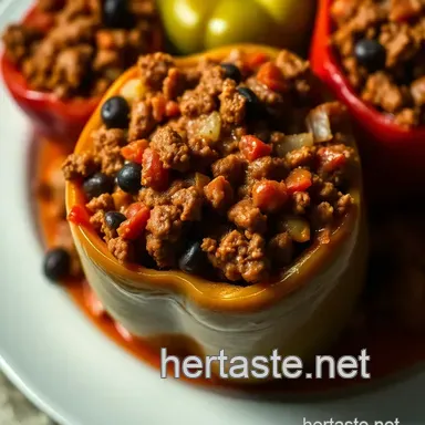 Easy & Flavorful Stuffed Peppers No Rice: A Family Favorite Recipe Recipe Card