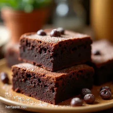 Best Fudgy Brownies Recipe Homemade Double Chocolate Delight Recipe Card
