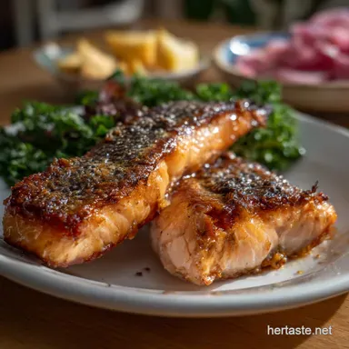 Easy 10 Minute Crispy Skin Salmon Recipe Recipe Card