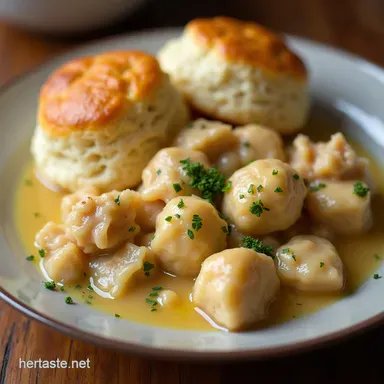 Easy Chicken and Dumplings with Biscuits Weeknight Comfort