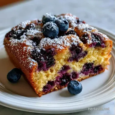 Easy Blueberry Cake in 65 Minutes Recipe Card