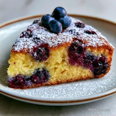Easy Blueberry Cake in 65 Minutes