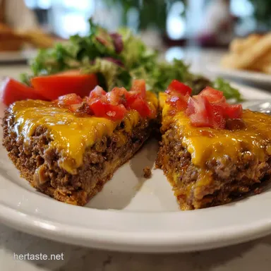 Cheeseburger Pie: Impossibly Easy Weeknight Dinner Recipe Card