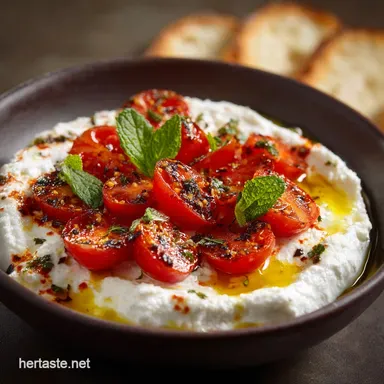 Caprese Dip Easy Creamy Whipped Ricotta Appetizer