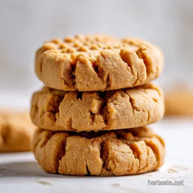 Eggless Peanut Butter Cookies: Chewy Easy Recipe Recipe Card