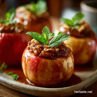 Naturally Sweetened Healthy Stuffed Baked Apples Recipe