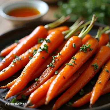 The Best Honey Roasted Carrots Recipe with Thyme Recipe Card