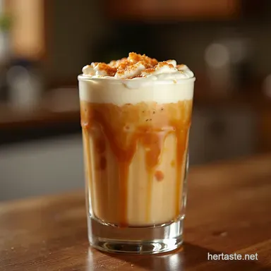 The Best Homemade Iced Caramel Macchiato Recipe Easy Layers Recipe Card