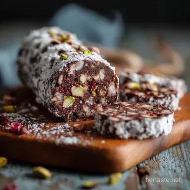 Chocolate Salami: Easy No-Bake Italian Dessert Recipe Recipe Card