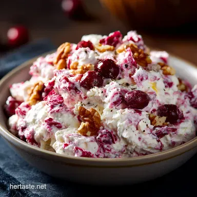 Cranberry Fluff Salad: The Easiest No-Bake Holiday Side Dish Recipe Card