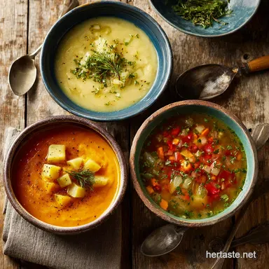 10 Easy Potato and Vegetarian Soup Recipes for Dinner