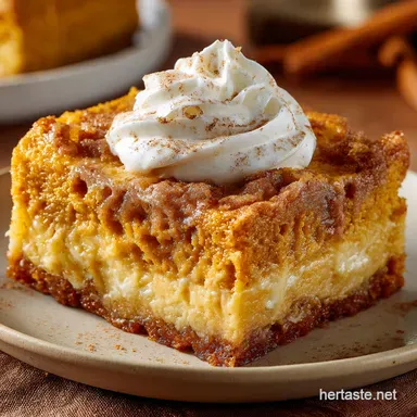 Pumpkin Spice Dump Cake: The Easiest Recipe for a Creamy Custard Base Recipe Card