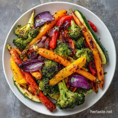Easy Roasted Veggie Side for 8 Servings