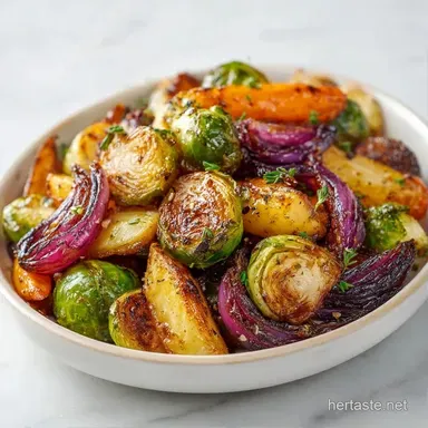 Easy Roasted Winter Vegetables: One-Pan Recipe Card