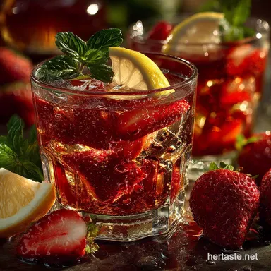 Never Bitter Strawberry Lemonade Sun Tea The Perfect Summer Brew Recipe Card