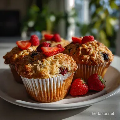 Healthy Vegan Muffins Easy PlantBased Breakfast: Quick & Moist Recipe Card