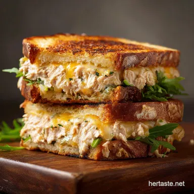 Tuna Melt: The Best Classic Tuna Melt Sandwich Recipe Recipe Card
