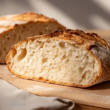 Bread: Easy Crusty White Loaf Beginner Artisan Recipe Recipe Card