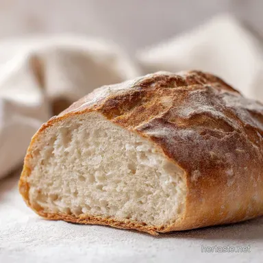Bread: Easy Crusty White Loaf Beginner Artisan Recipe