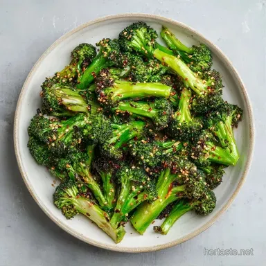 Everything Bagel Roasted Broccoli: Crispy Recipe Card