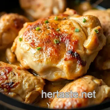 Fall-Off-The-Bone Crock Pot Chicken Thighs - So Easy! Recipe Card