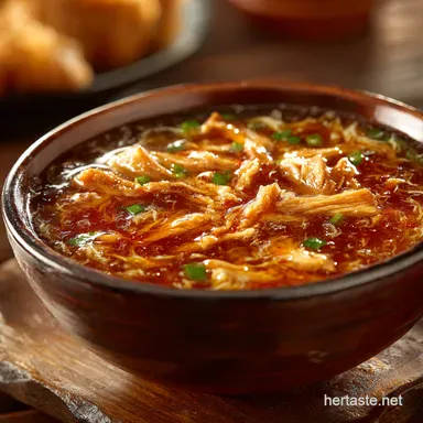 Spicy Kick My ChineseStyle Hot and Sour Soup Recipe Recipe Card