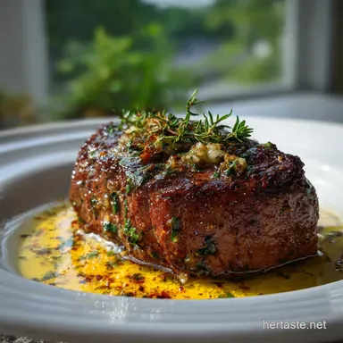 Filet Mignon Recipe with Garlic Butter Pan-Seared in 17 Minutes Recipe Card