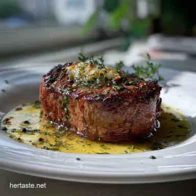 Filet Mignon Recipe with Garlic Butter Pan-Seared in 17 Minutes