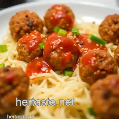 Firecracker Meatballs presentation