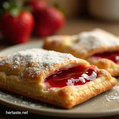 The Ultimate Flaky Jammy Homemade Strawberry Pop Tarts Recipe Recipe Card