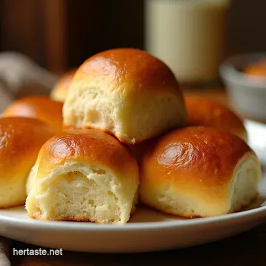 Seriously Fluffy Milk Honey Dinner Rolls Recipe Recipe Card