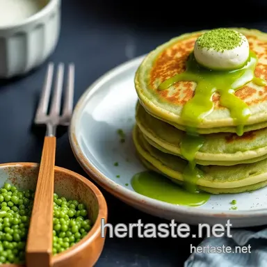 How to Make Fluffy Matcha Pancakes with a Twist of Ginger and Lemon! Recipe Card