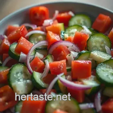 Fresh and Zesty Cucumber Salad Recipe: My Secret for the Best Flavor Recipe Card