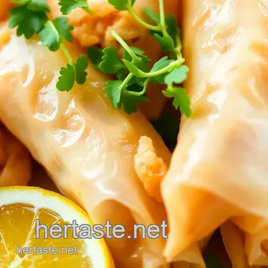How to Make Amazing Fresh & Easy Lemongrass Chicken Spring Rolls Recipe Card